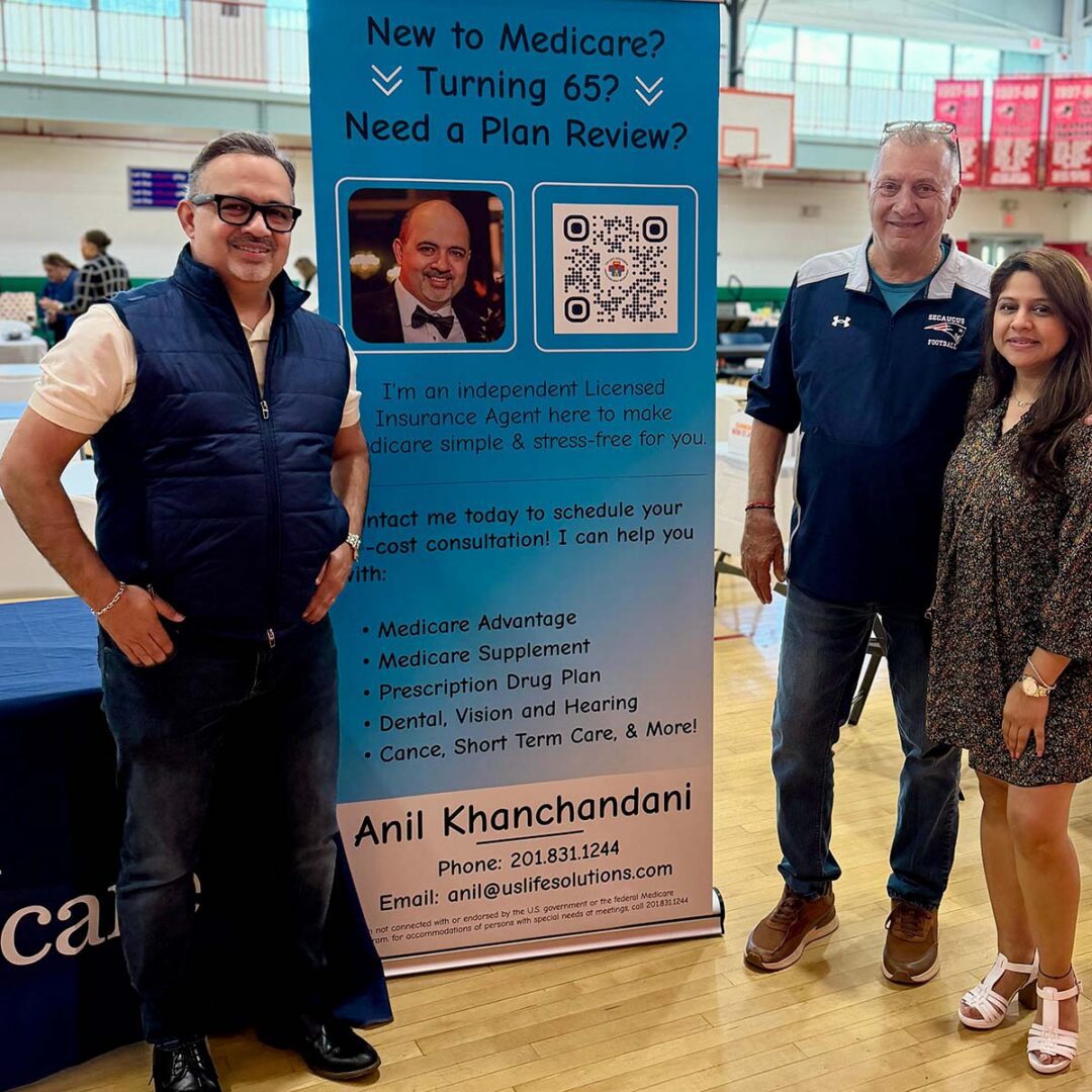 Anil Khanchandani with Mayor of Secaucus NJ at Hudson County Health Fair